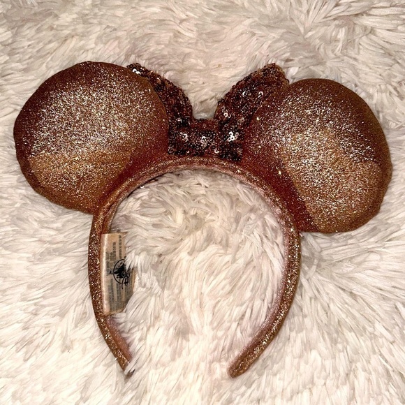 ?disney Parks Briar Rose Gold Sequins Minnie Ears Discontinued/ HTF